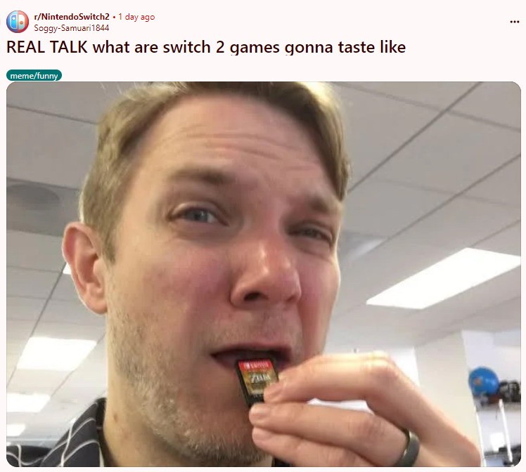 外国人谈论Switch2卡带的味道：柠檬味鱿鱼味？
