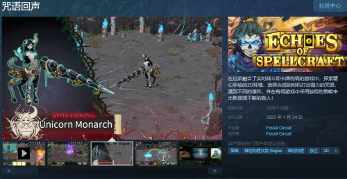 国内肉鸽牌游戏《咒语回声》正式上线
