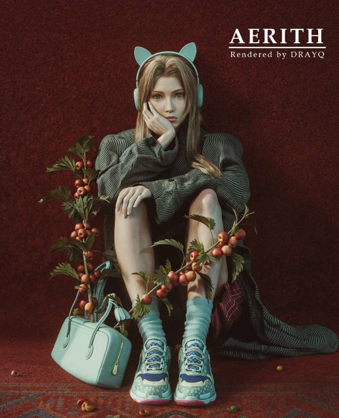 《最终幻想7》迪发3D超美新图穿着性感衣服秀好身材
