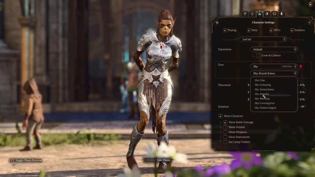 《博德之门3》拍照模式视频摆出各种引人注目的姿势
