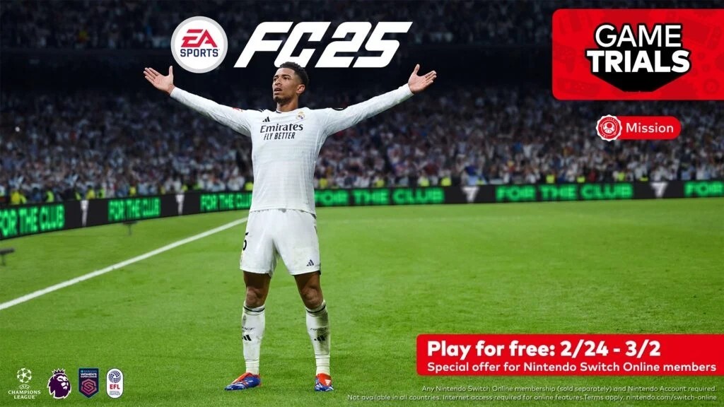 《EA SPORTS FC 25》加入任天堂演示，免费玩Switch版本
