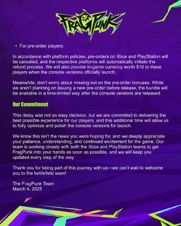 《界外狂潮》主机版宣布PC版推迟
