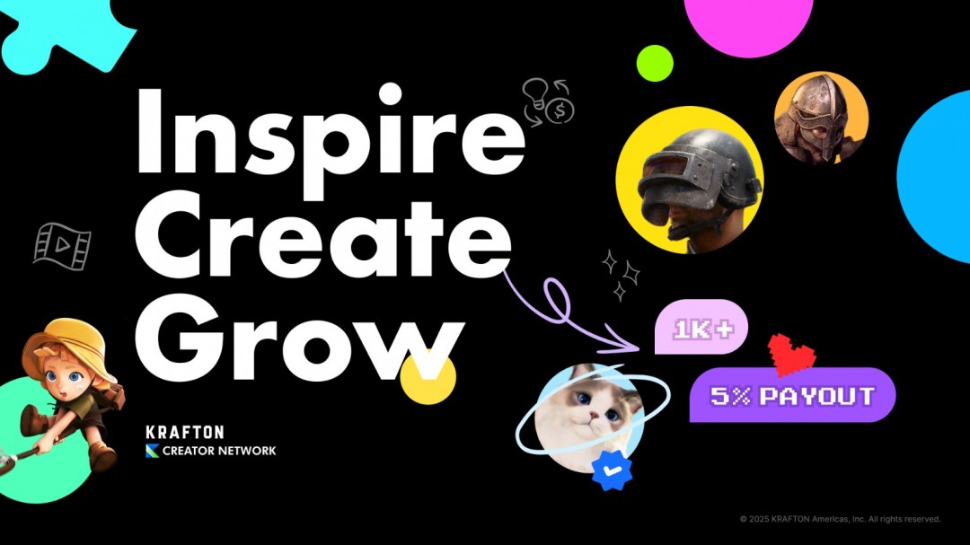 KRAFTON携手世界各地的创作者推出“KRAFTON创作者网络”
