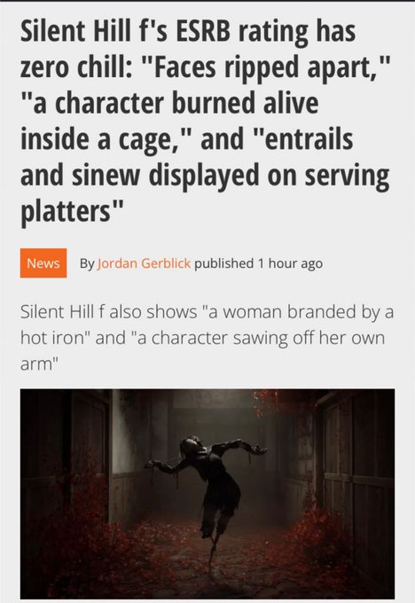 《寂静岭f》将成为该系列有史以来最血腥的电影
