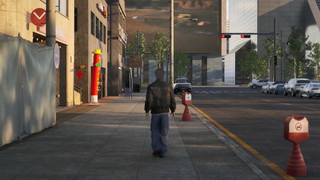 韩国模拟人生《inZOI》新的真机走在美丽的街道上
