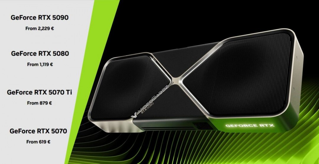 NVIDIARTX50系列图形卡在欧洲已降价但仍缺货
