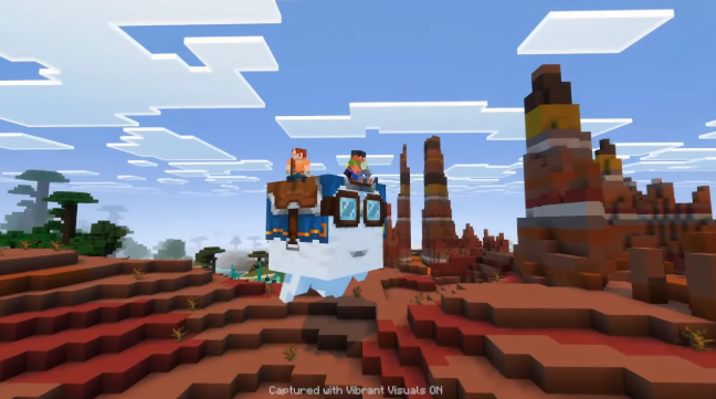 《我的世界》4人乘坐飞行控制车的新情报被披露
