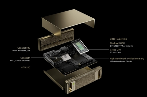 英伟达最小人工智能超级计算机DGXSpark已在中国上市
