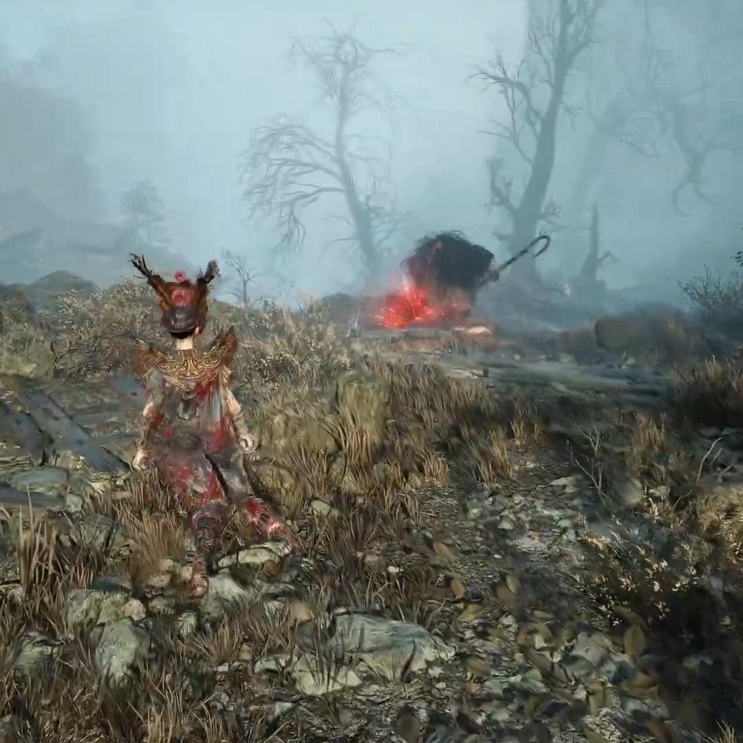 《明末：渊虚之羽》女主角vs背包怪物的新视频！
