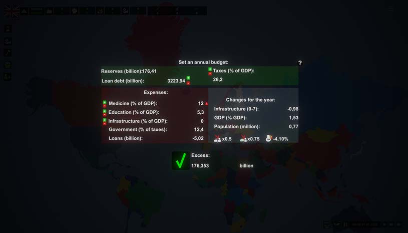 列国模拟器 / Simulator of Countries 游戏截图 b3b4f0397964a1166b5d6f05553b0b86