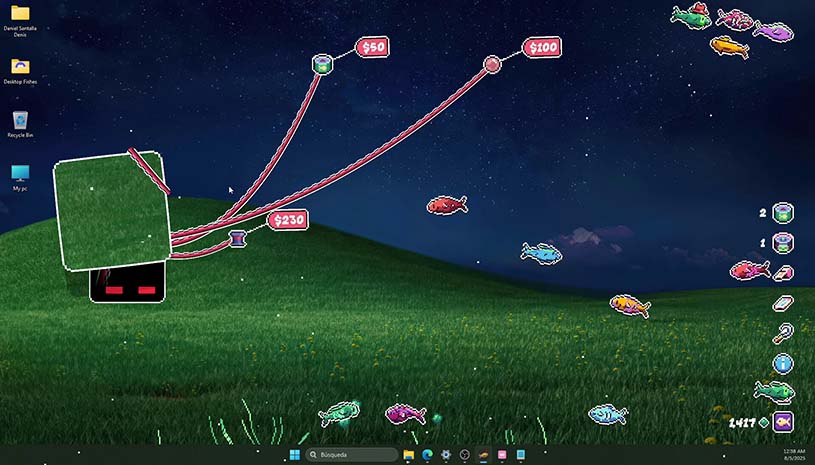 你搁这养鱼呢 / Desktop Fishes 游戏截图 252532229c911f6f61803423a3d1f62b
