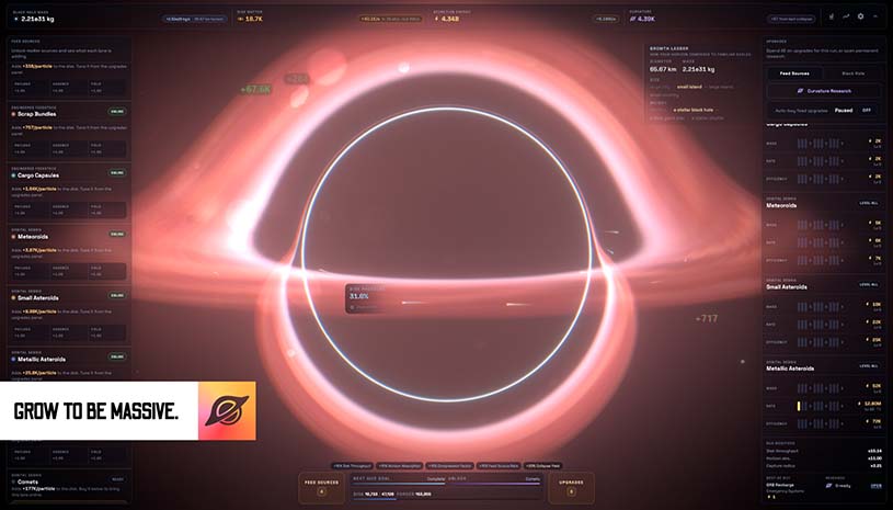 如何培育黑洞 / How To Grow a Black Hole 游戏截图 597a3c9bf1f100bed446cd86f6861349