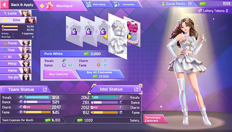 韩流偶像故事:出道之路 / K-pop Idol Stories: Road to Debut 游戏截图 f55a8b435717fa2895cbd0fae248da32