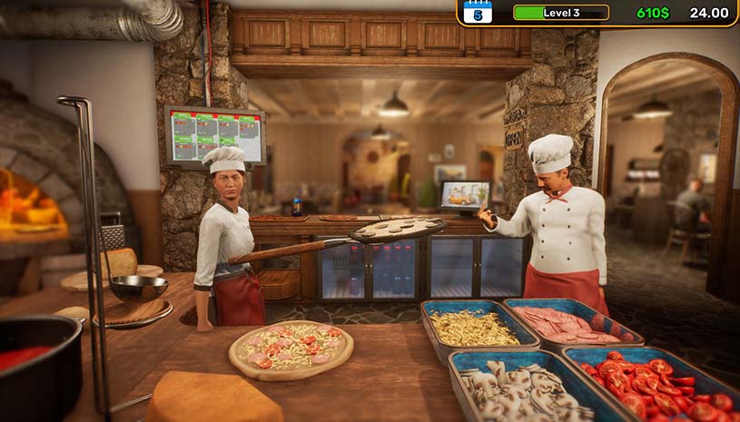 披萨屋模拟器 / Pizza House Simulator v1.007 游戏截图 59763ef419f258ed5ce42d7dcc832009