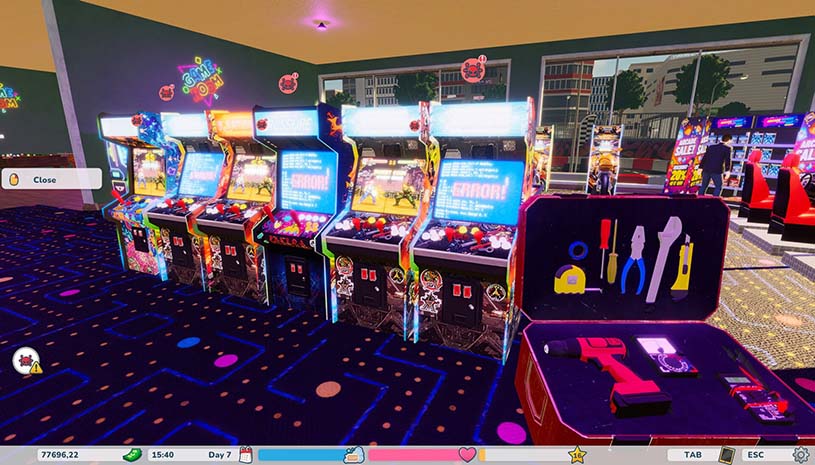 复古街机厅 / Retro Arcade Shop Simulator 游戏截图 7f26fecf44882e4526f946e5ce2ed3f1