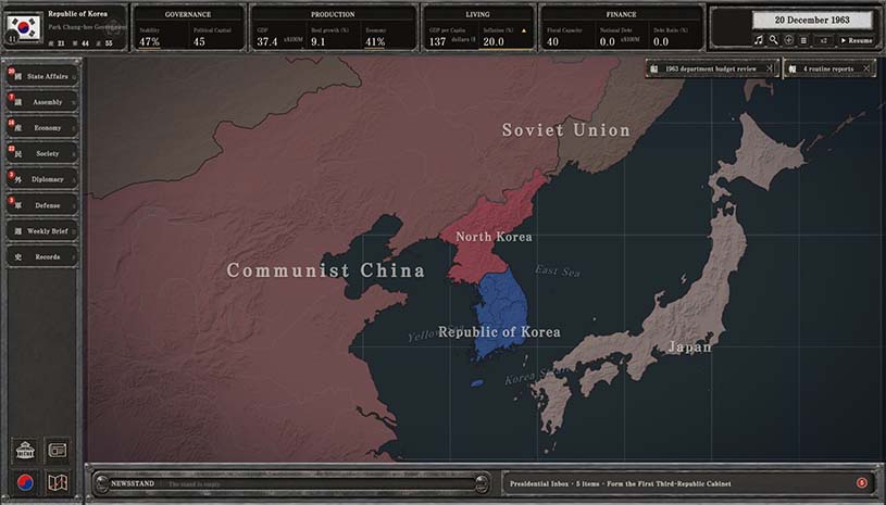 为国尽忠：朴正熙编年史 / For the Fatherland: Chronicle of Park Chung-hee 游戏截图 c7a81a4ab5431ac9c571d30836e179c7