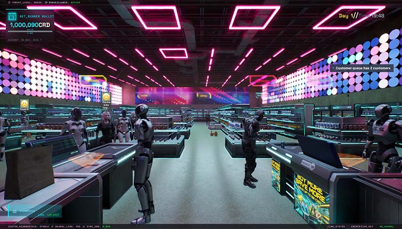 赛博朋克商店模拟器 / Cyberpunk Store Simulator 游戏截图 204f23db7f4e7c99838585b3588a82ec