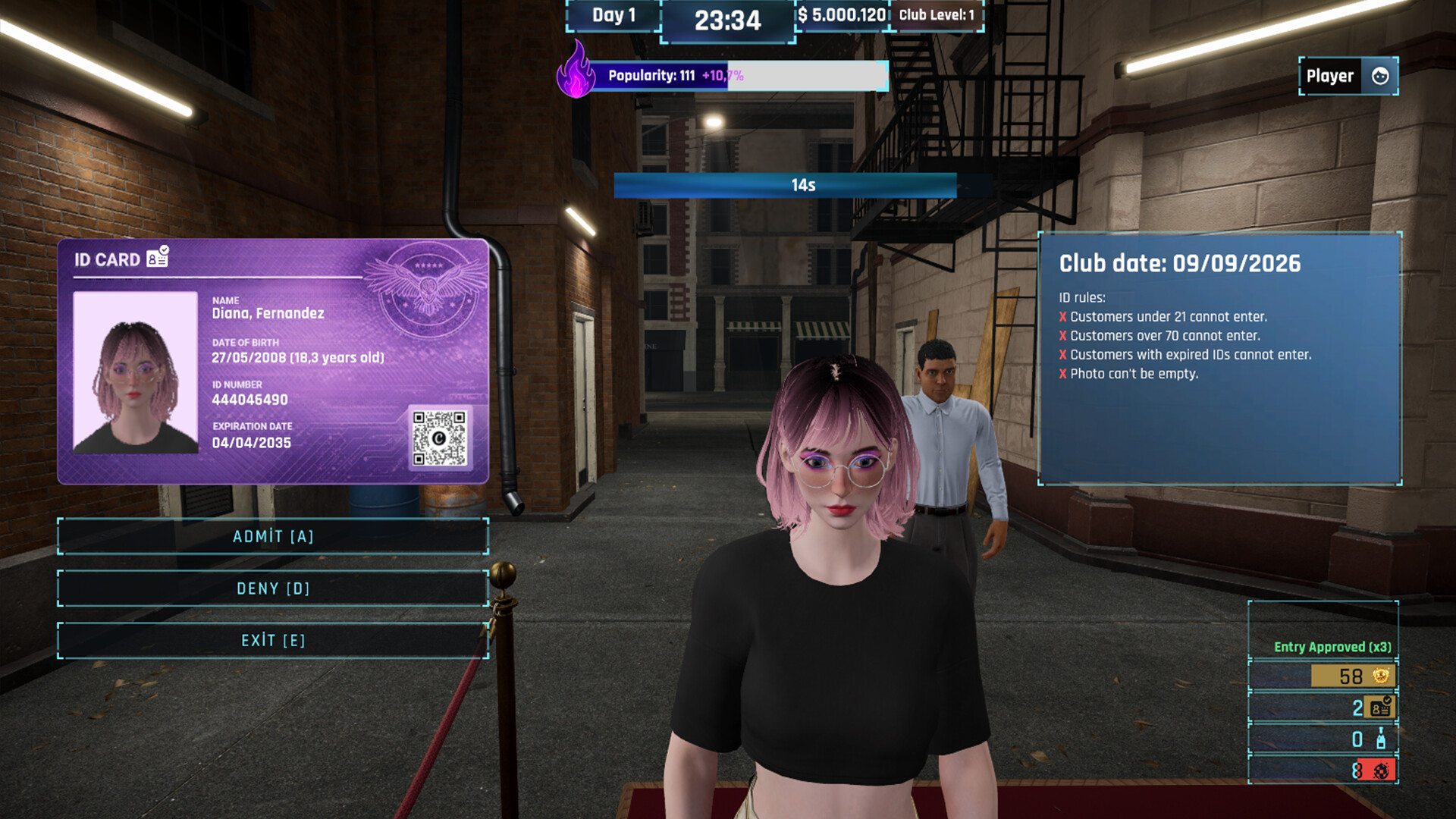 夜店模拟器：派对之王 / Night Club Simulator: Party King 游戏截图 49d28874b0ee6074a90f689758d855fa