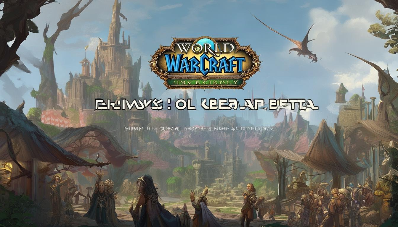 《魔兽世界:无限》国服Beta预下载开启:10月6日重返初代艾泽拉斯,仅限史诗礼包玩家