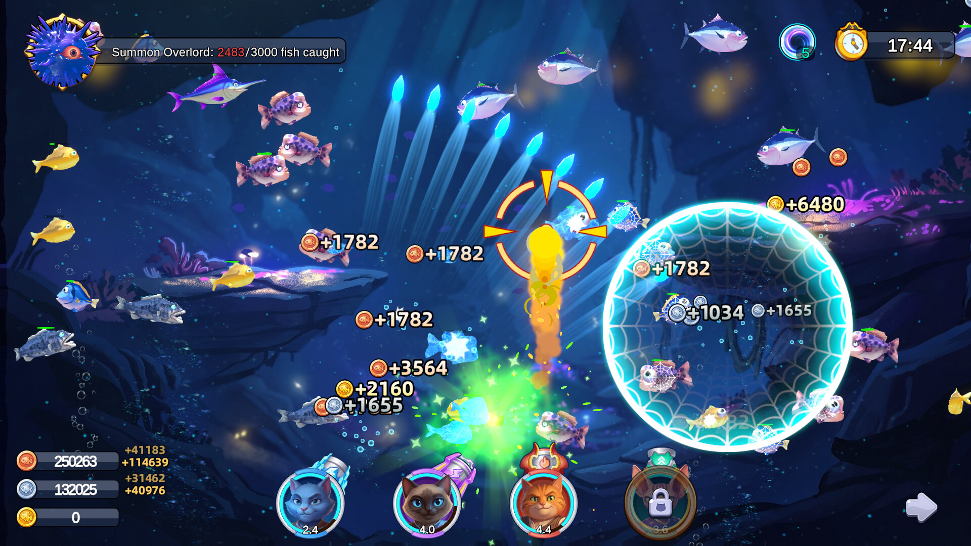 猫咪大作战：捕鱼 / Meow Squad: Incremental Fishing 游戏截图 6ac4cd572755b9110713d51fb34e27e8