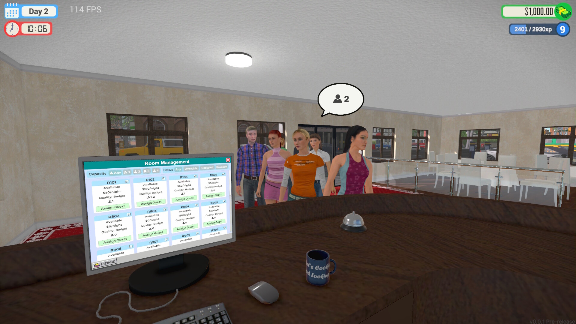 酒店经理模拟器 / Hotel Manager Simulator 游戏截图 420ff37d29aab2eef4b2db8acbf7969d