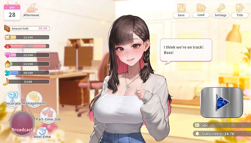 直播开始！VTuber出道指南 / Streaming ON! VTuber Training v1.09 游戏截图 b4ae831e747c1a8995ae833f71f43245